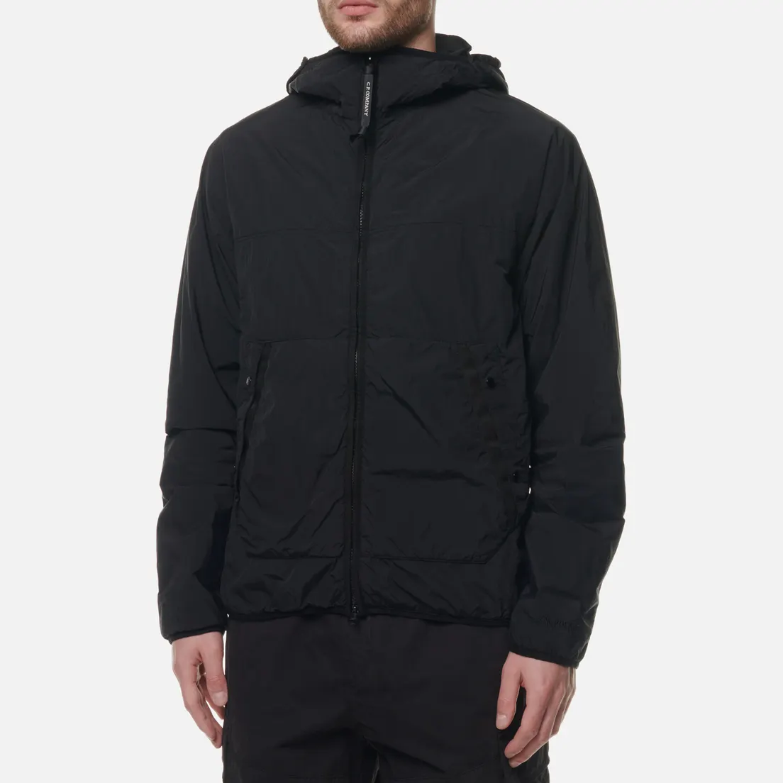 C.P. Company Мужская демисезонная куртка Garment Dyed Polartec Hooded Goggle
