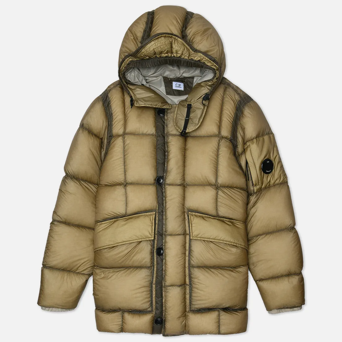 C.P. Company Мужской пуховик D.D. Shell Down Ripstop Hooded Long
