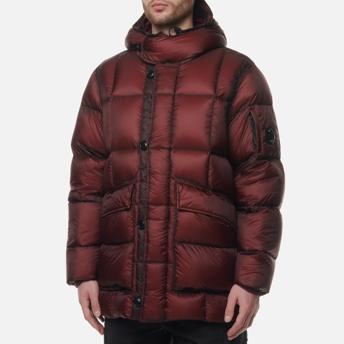 C.P. Company Мужской пуховик D.D. Shell Down Ripstop Hooded Long