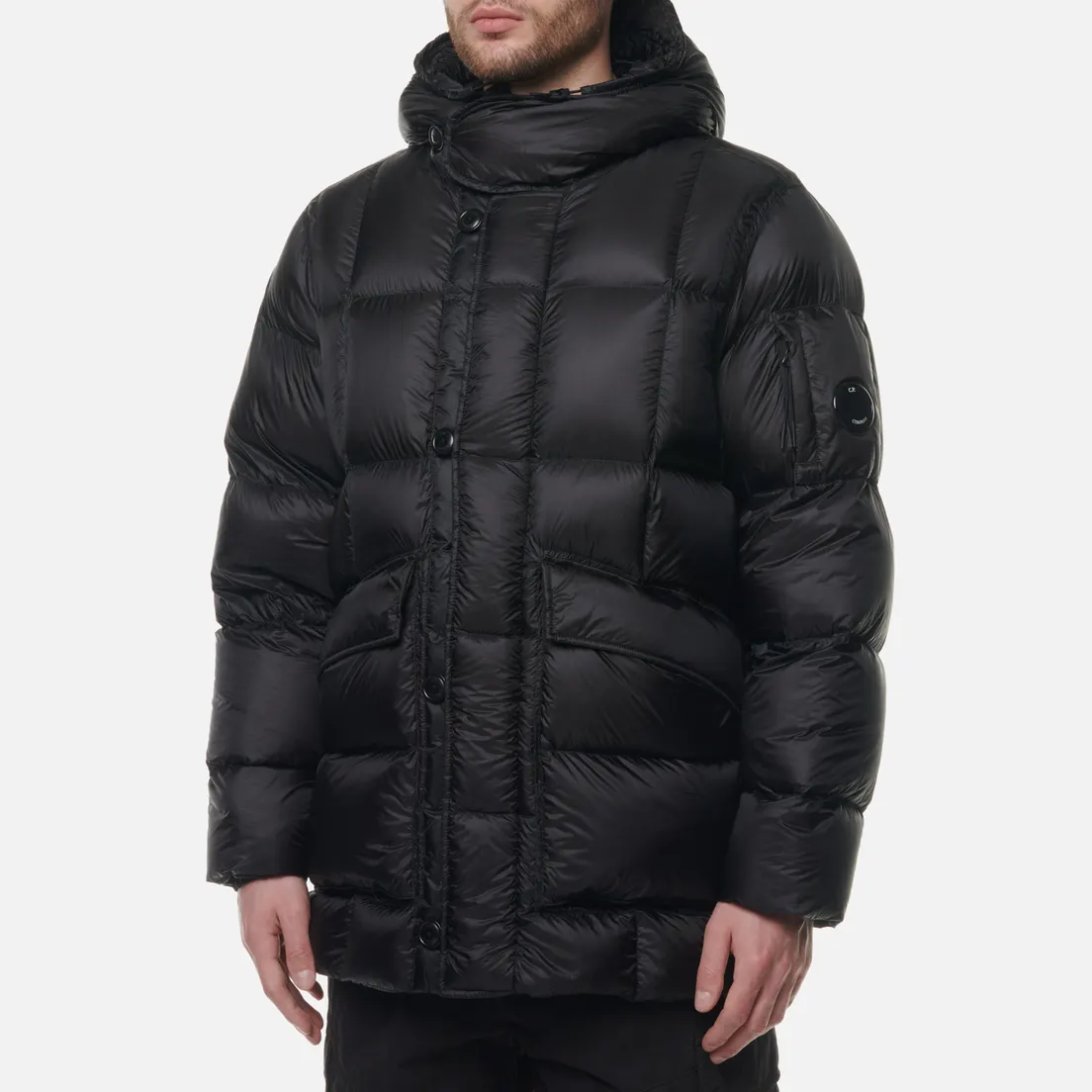 C.P. Company Мужской пуховик D.D. Shell Down Ripstop Hooded Long
