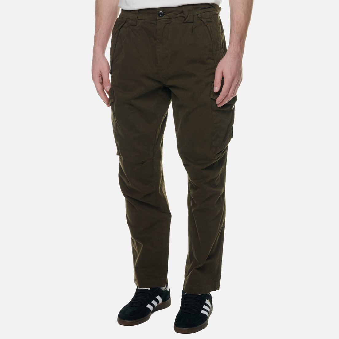 C.P. Company Мужские брюки Stretch Sateen Garment Dyed Cargo Loose Fit