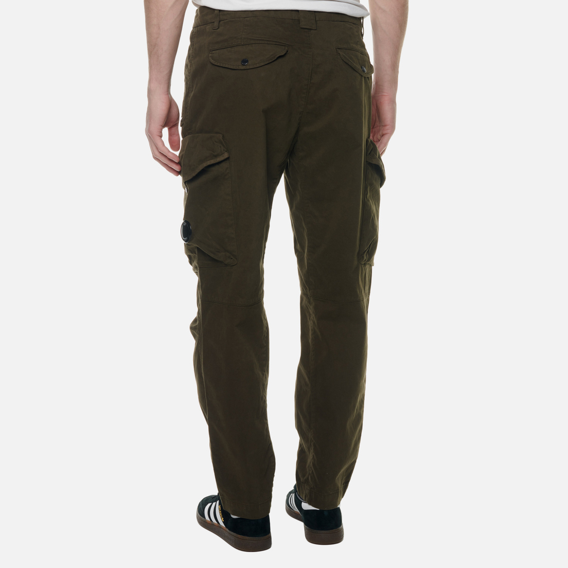 C.P. Company Мужские брюки Stretch Sateen Garment Dyed Cargo Loose Fit