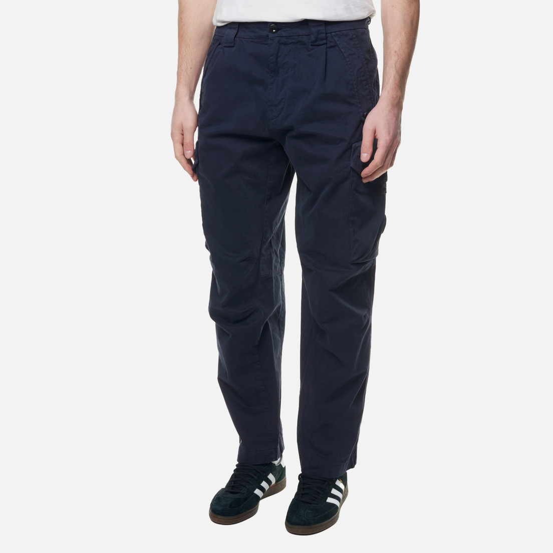 C.P. Company Мужские брюки Stretch Sateen Garment Dyed Cargo Loose Fit