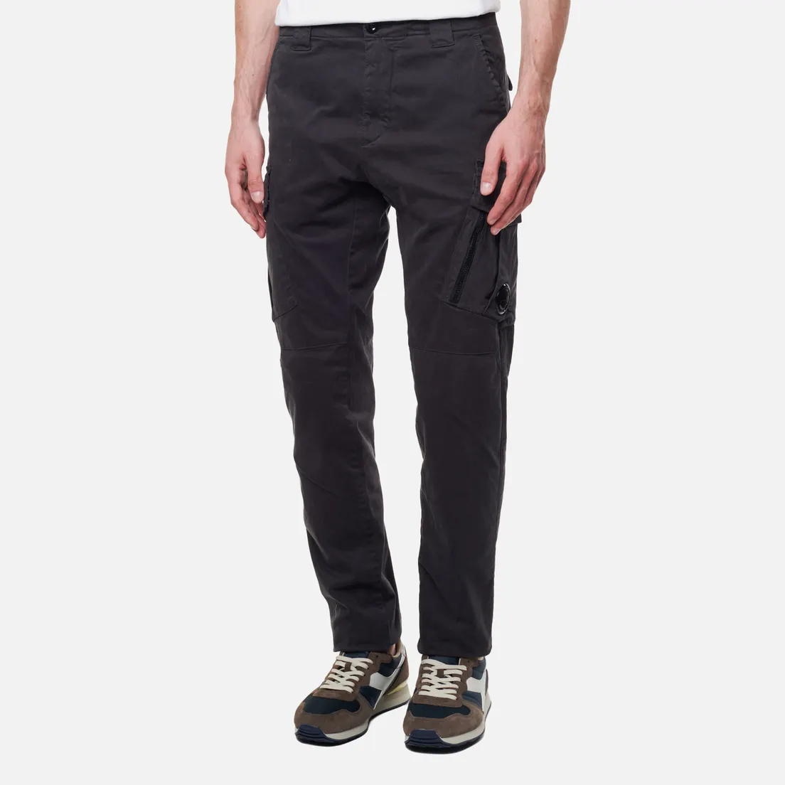 C.P. Company Мужские брюки Stretch Sateen Garment Dyed Cargo Ergonomic Fit