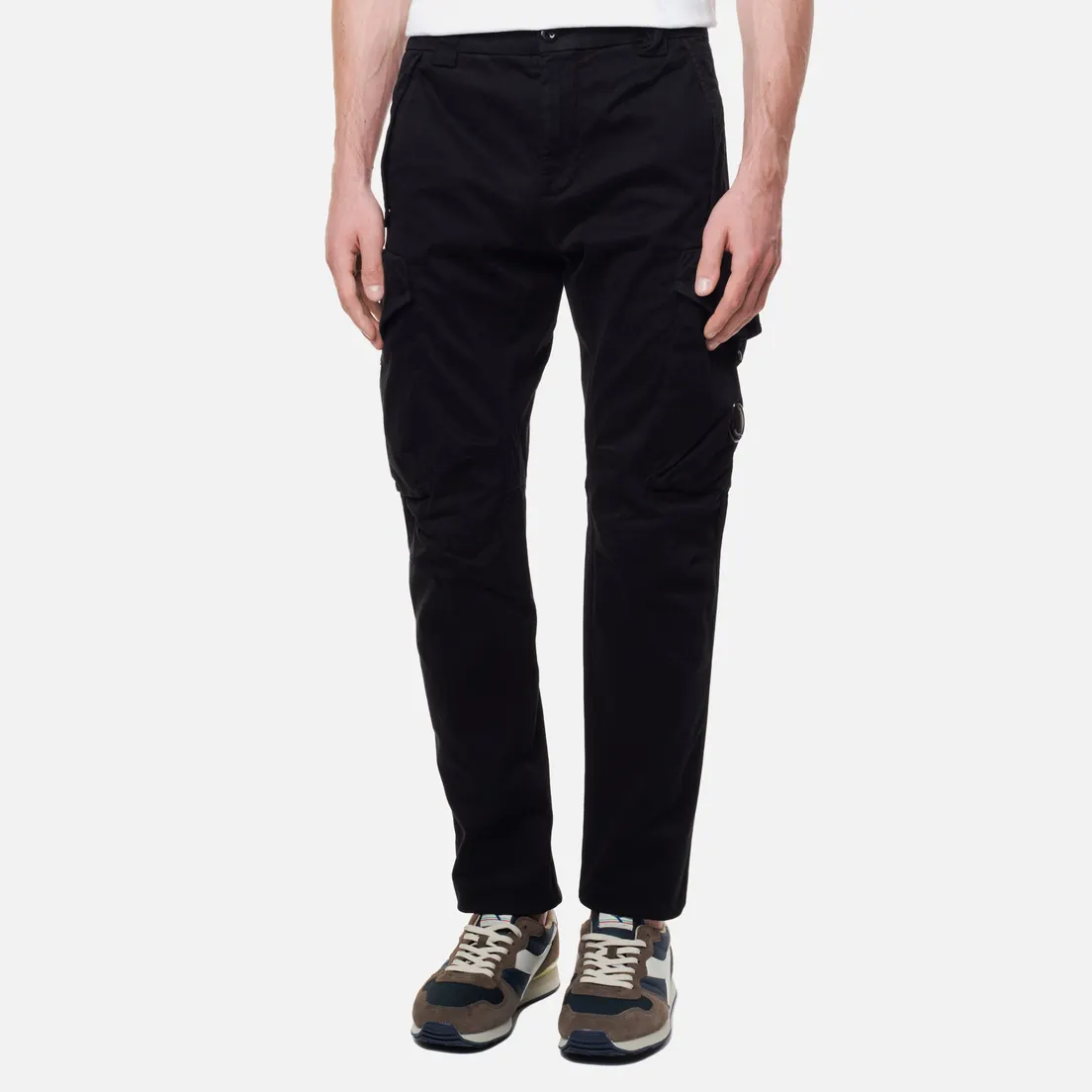 C.P. Company Мужские брюки Stretch Sateen Cargo Garment Dyed Ergonomic Fit