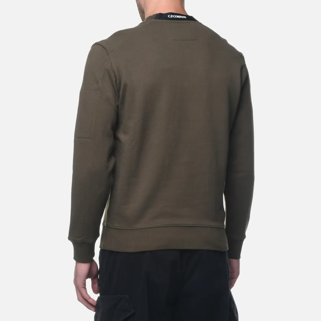 C.P. Company Мужская толстовка Diagonal Raised Fleece Jumper Crew Neck