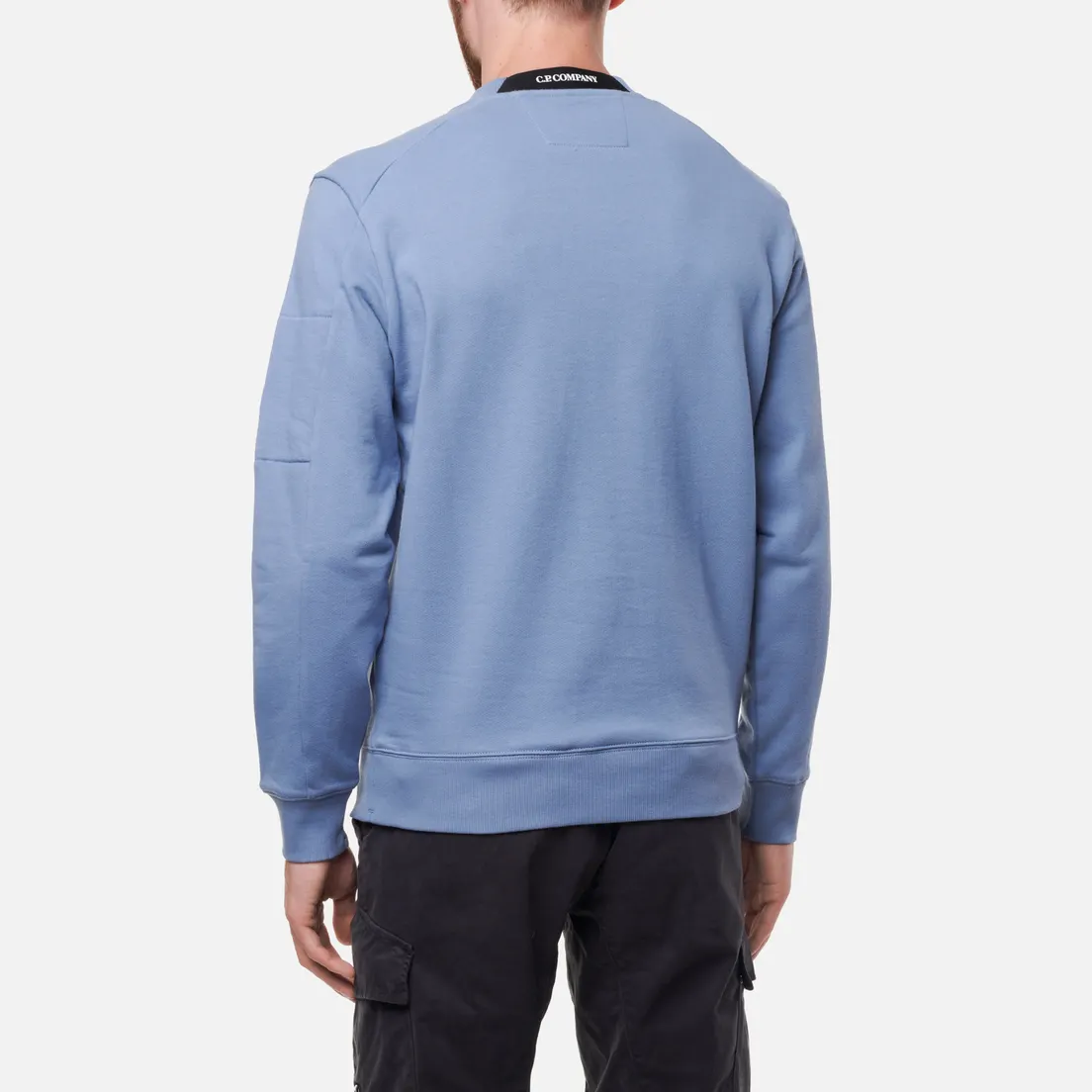 C.P. Company Мужская толстовка Diagonal Raised Fleece Jumper Crew Neck
