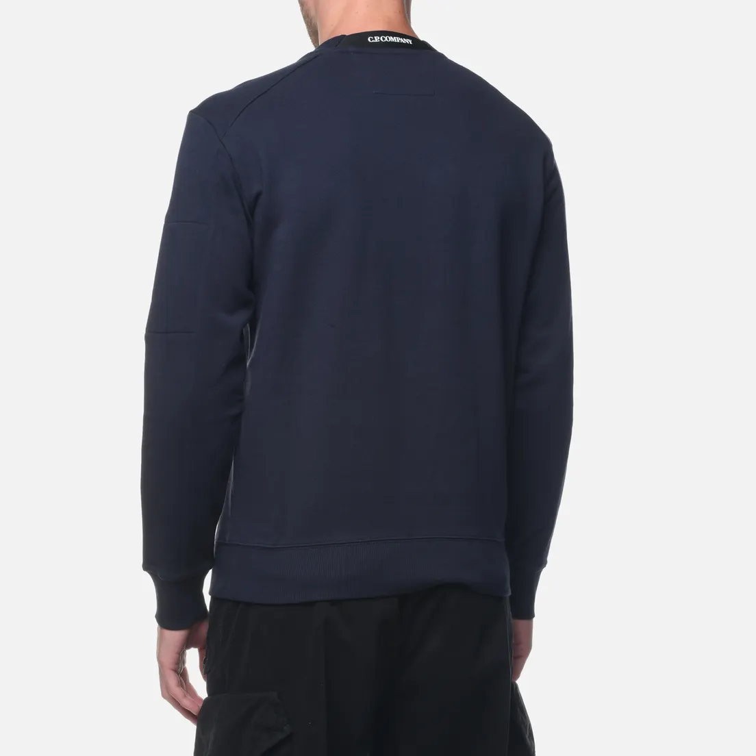 C.P. Company Мужская толстовка Diagonal Raised Fleece Jumper Crew Neck