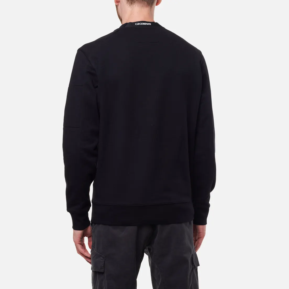 C.P. Company Мужская толстовка Diagonal Raised Fleece Jumper Crew Neck