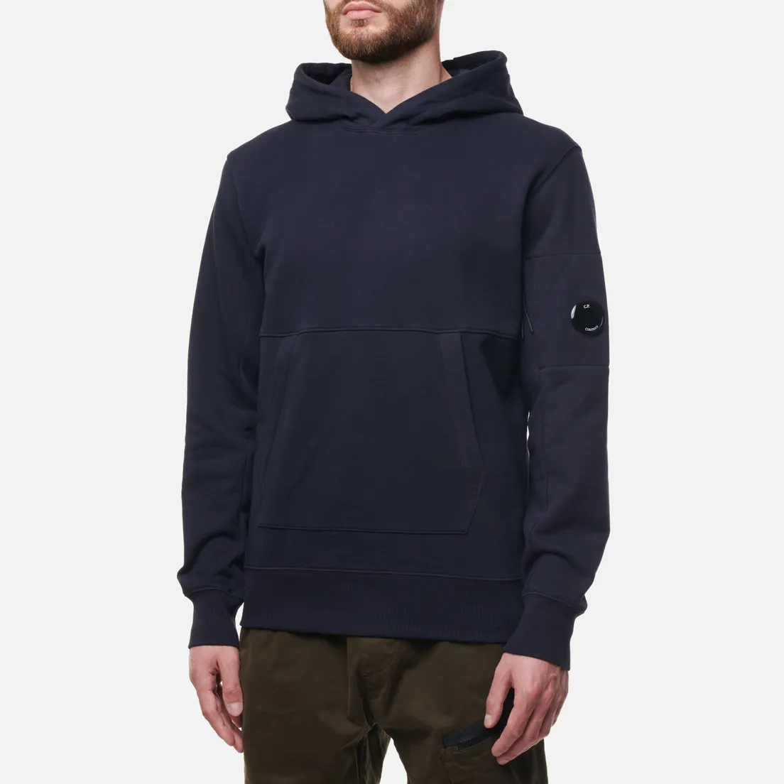 C.P. Company Мужская толстовка Diagonal Raised Fleece Hoodie