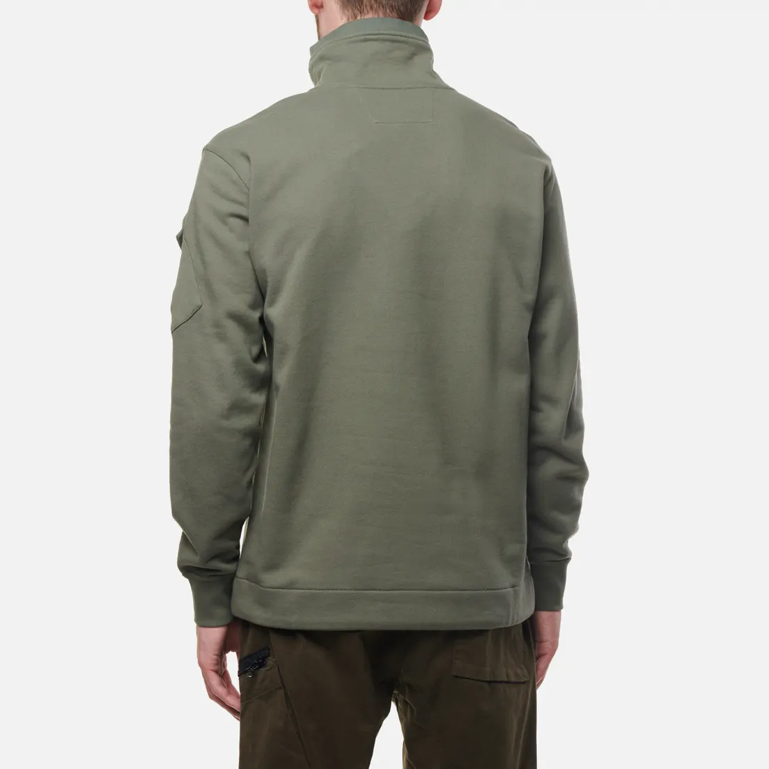 C.P. Company Мужская толстовка Diagonal Raised Fleece Stand Up Collar Neck