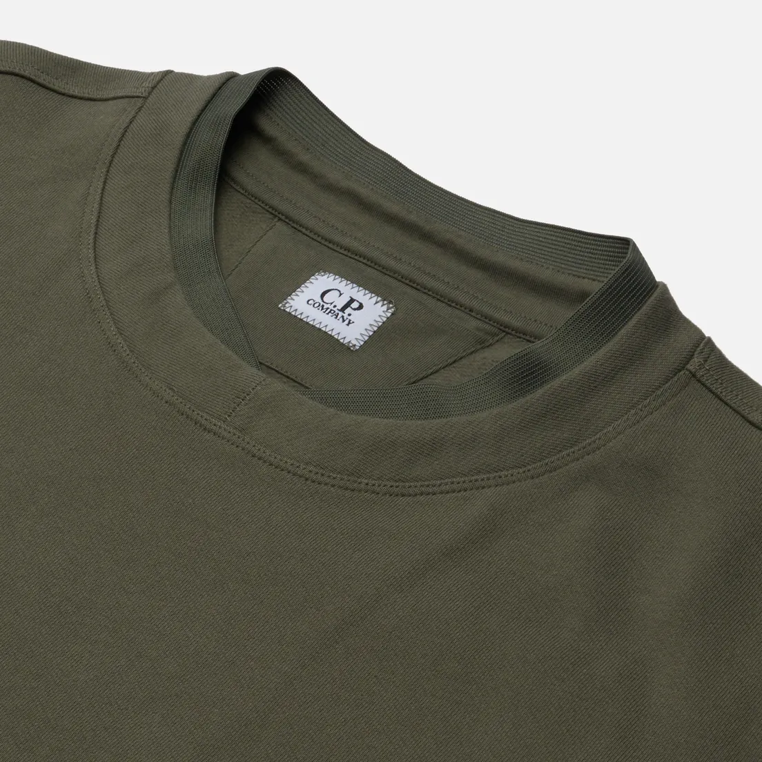 C.P. Company Мужская толстовка Diagonal Raised Fleece Split Neck Line