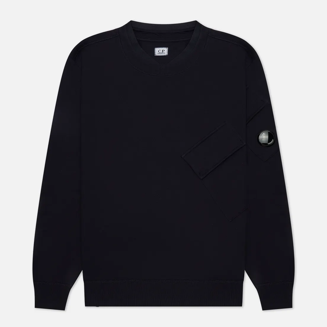 C.P. Company Мужская толстовка Diagonal Raised Fleece Split Neck Line