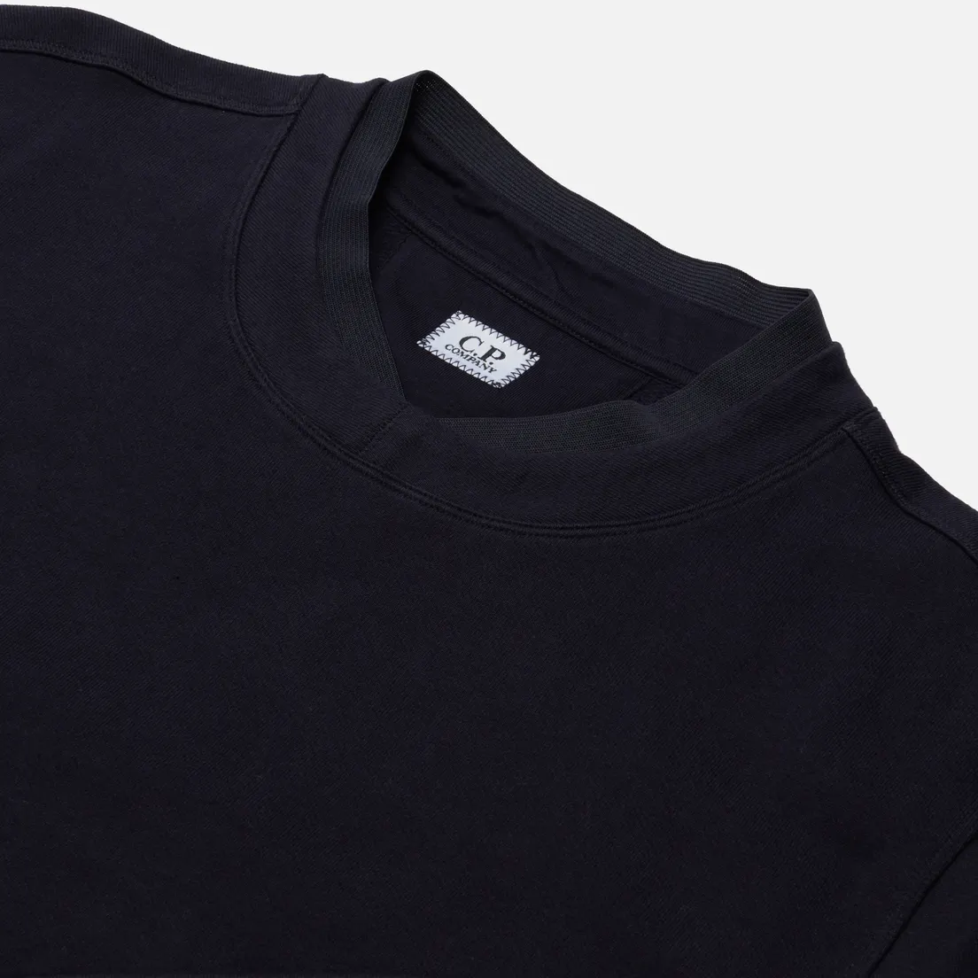 C.P. Company Мужская толстовка Diagonal Raised Fleece Split Neck Line