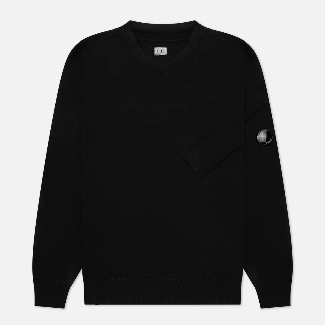 C.P. Company Мужская толстовка Diagonal Raised Fleece Split Neck Line