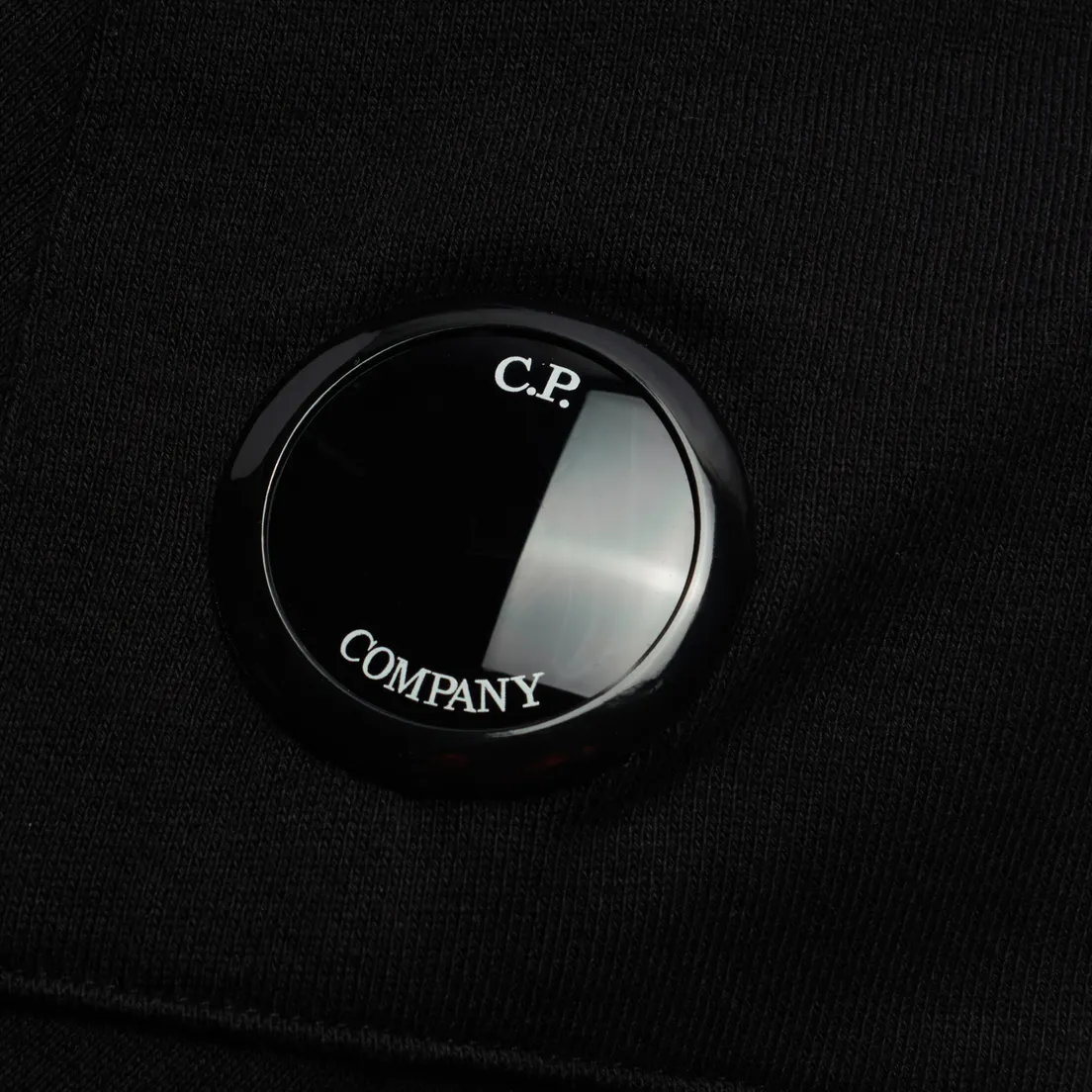 C.P. Company Мужская толстовка Diagonal Raised Fleece Split Neck Line