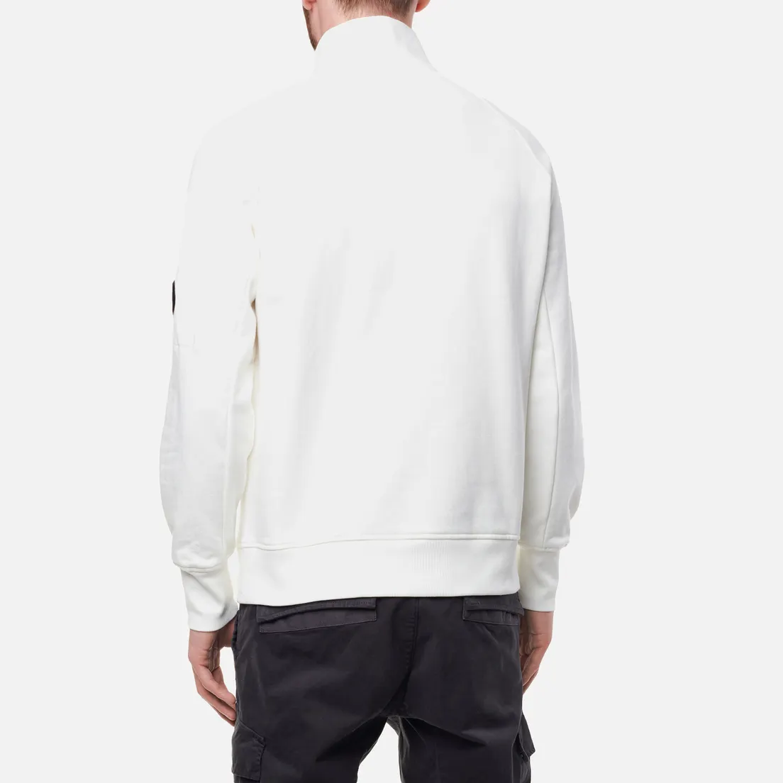 C.P. Company Мужская толстовка Diagonal Raised Fleece Half-Zip Neck