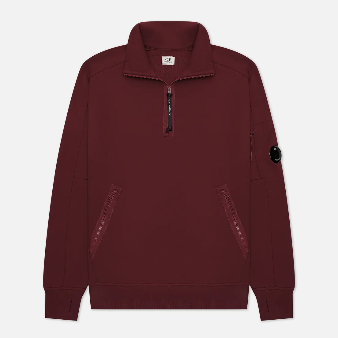 C.P. Company Мужская толстовка Diagonal Raised Fleece Half-Zip Neck