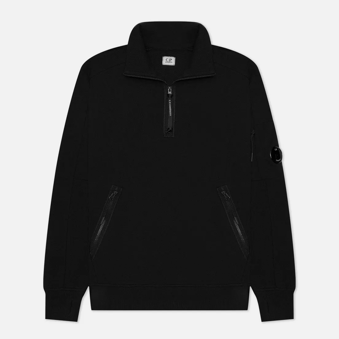 C.P. Company Мужская толстовка Diagonal Raised Fleece Half-Zip Neck