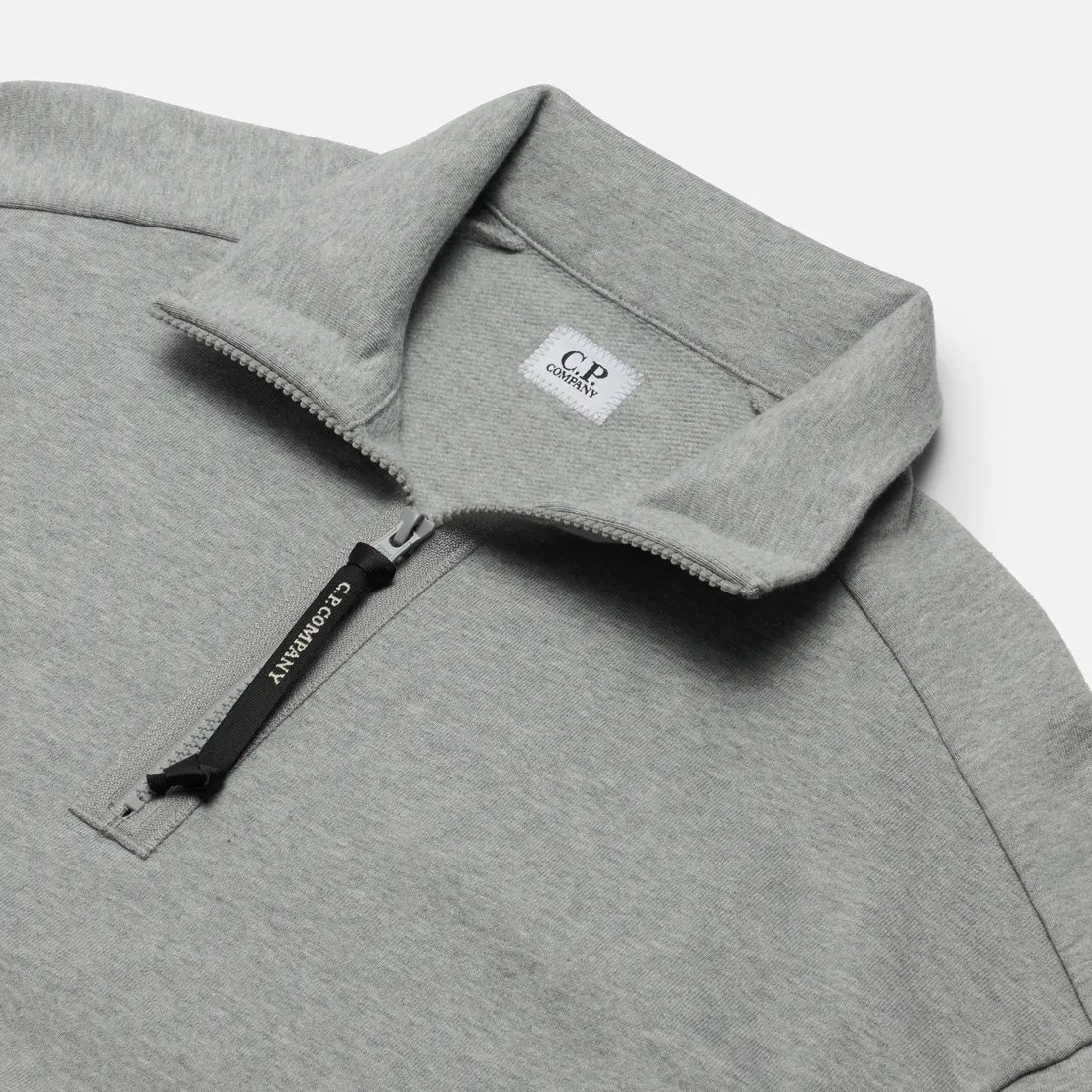 C.P. Company Мужская толстовка Diagonal Raised Fleece Half-Zip Neck