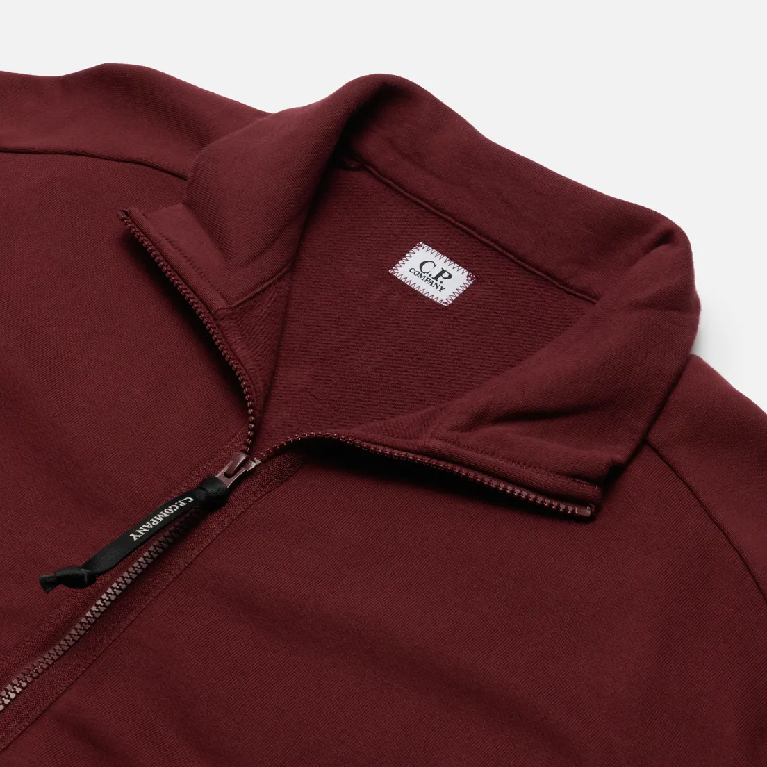 C.P. Company Мужская толстовка Diagonal Raised Fleece Zip Stand Up Collar Neck