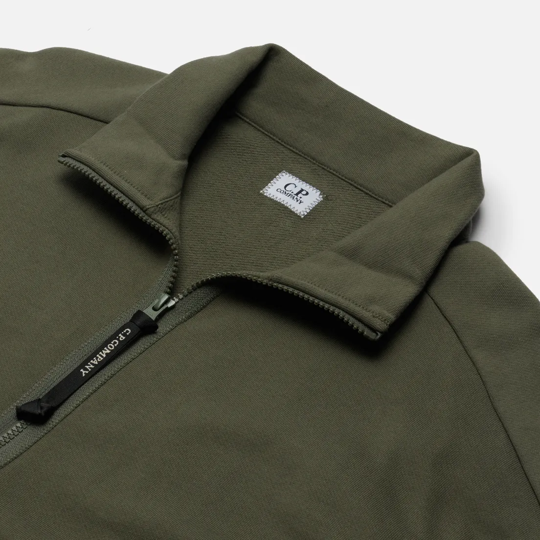 C.P. Company Мужская толстовка Diagonal Raised Fleece Zip Stand Up Collar Neck