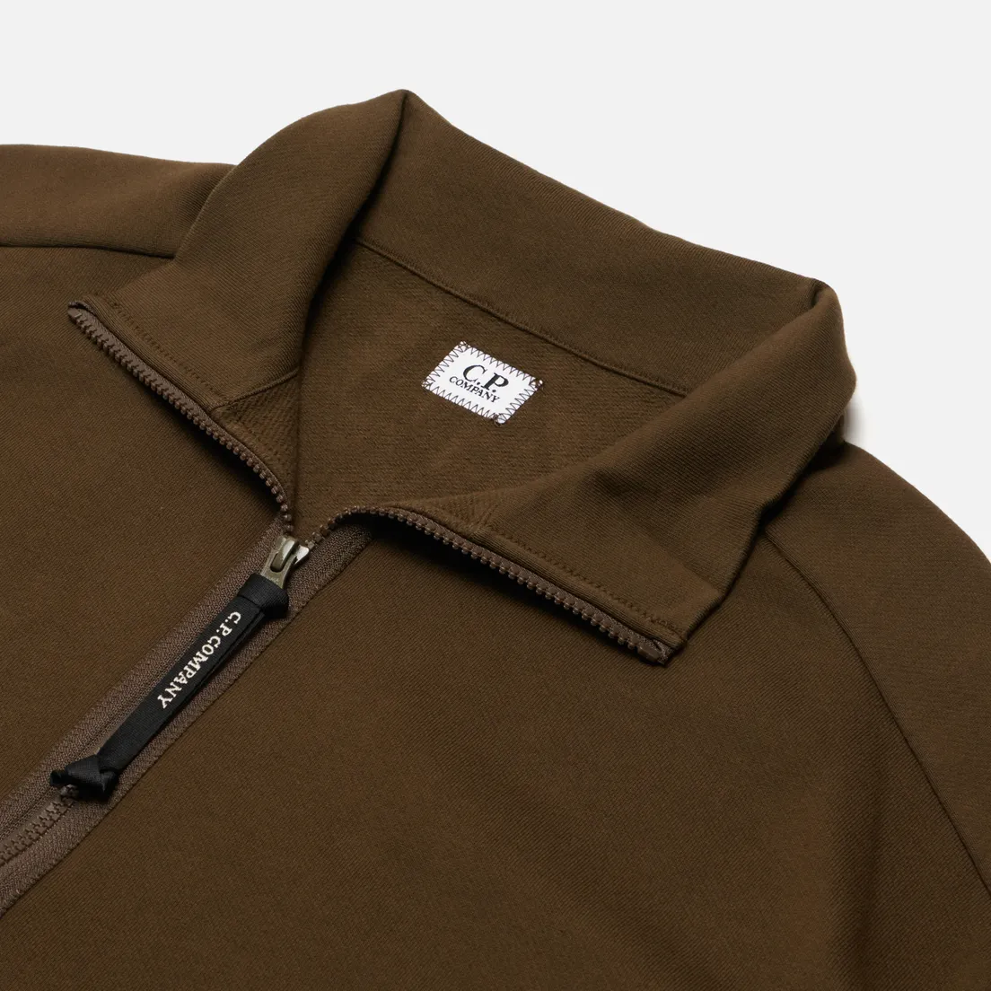 C.P. Company Мужская толстовка Diagonal Raised Fleece Zip Stand Up Collar Neck