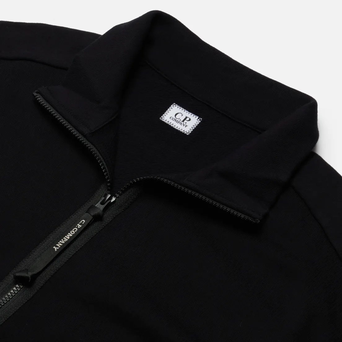 C.P. Company Мужская толстовка Diagonal Raised Fleece Zip Stand Up Collar Neck
