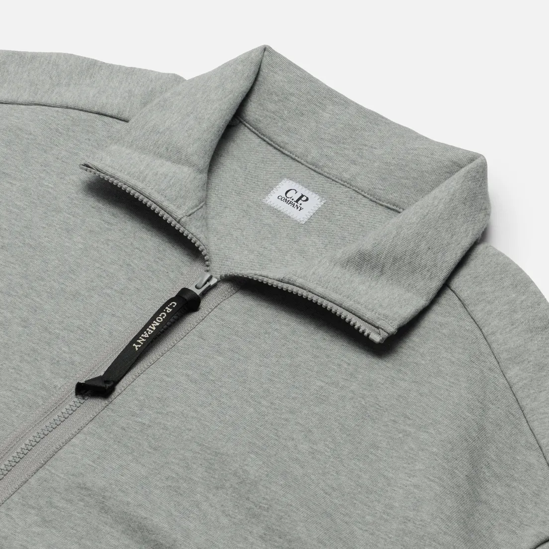 C.P. Company Мужская толстовка Diagonal Raised Fleece Zip Stand Up Collar Neck