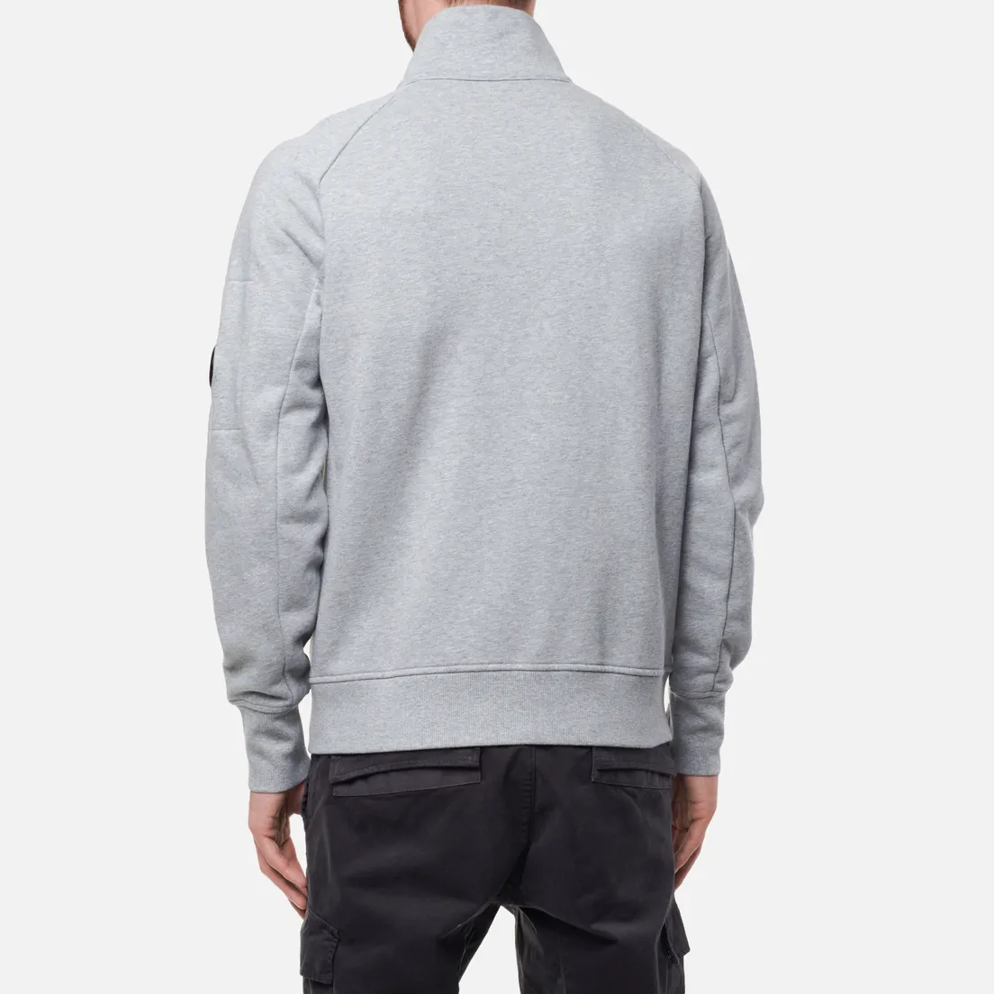 C.P. Company Мужская толстовка Diagonal Raised Fleece Zip Stand Up Collar Neck