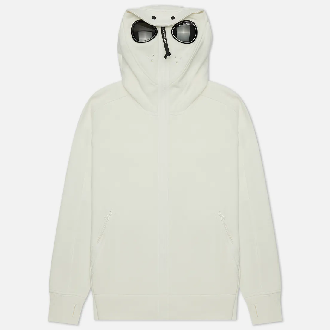 C.P. Company Мужская толстовка Diagonal Raised Fleece Zip Explorer Goggle Hoodie
