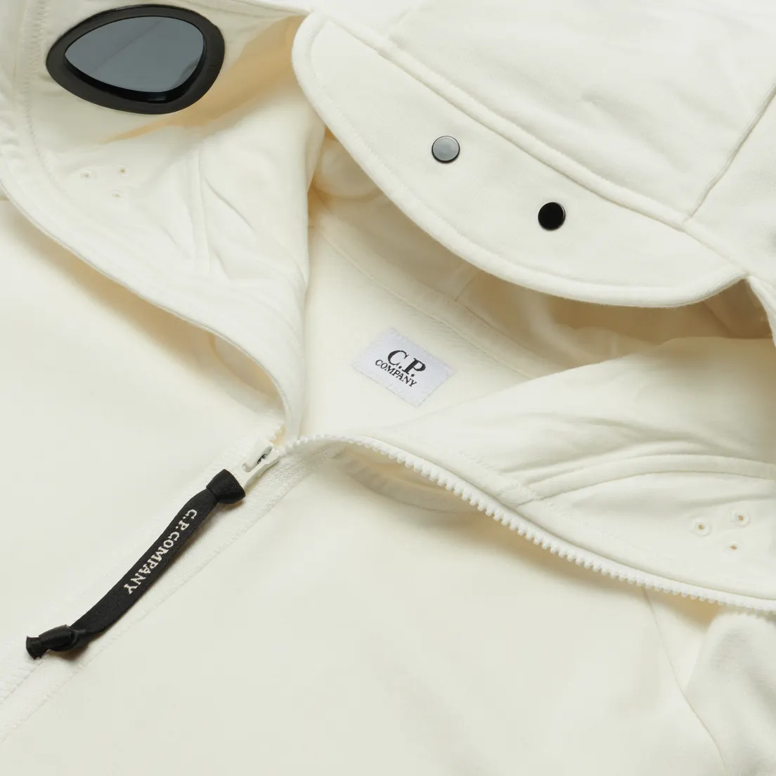 C.P. Company Мужская толстовка Diagonal Raised Fleece Zip Explorer Goggle Hoodie