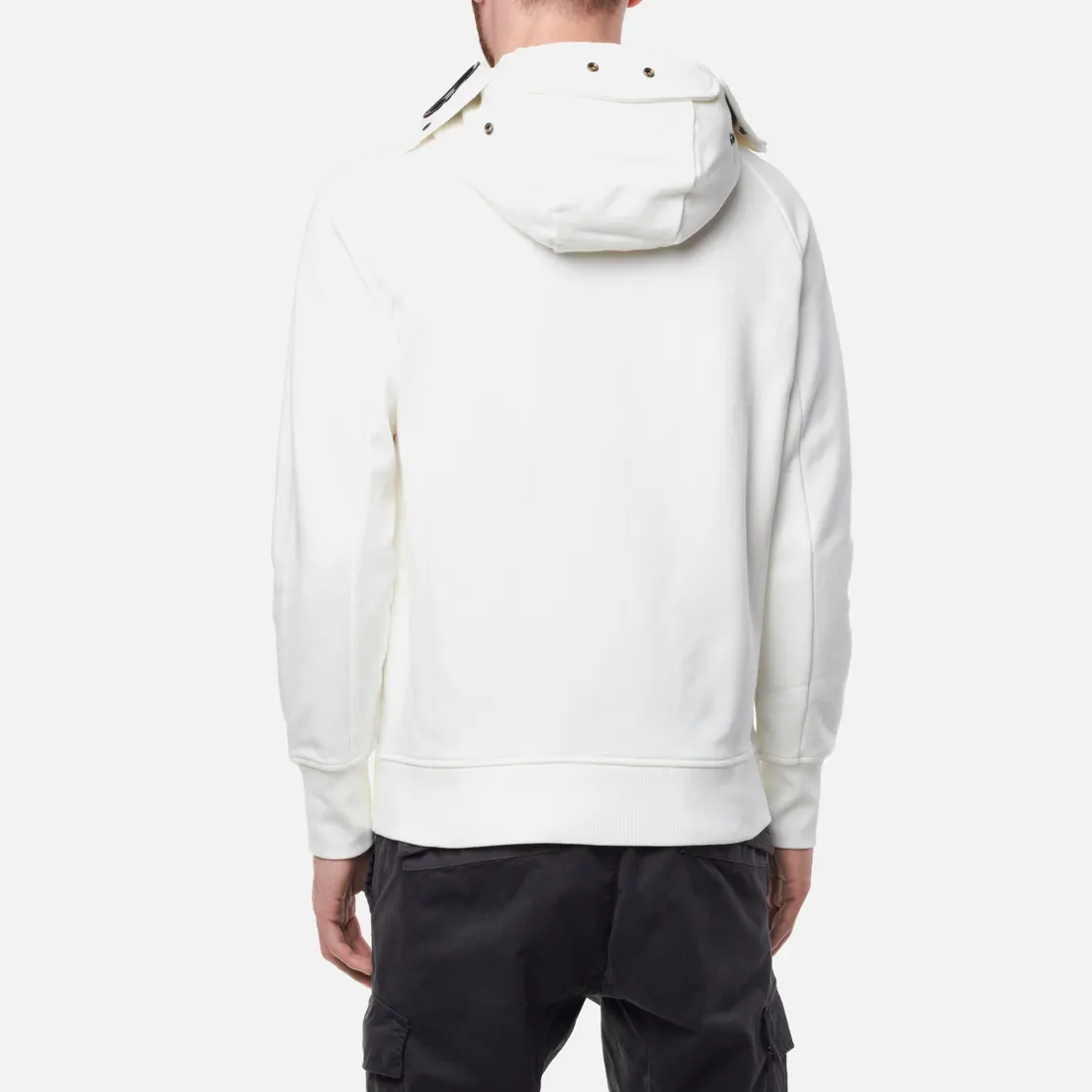 C.P. Company Мужская толстовка Diagonal Raised Fleece Zip Explorer Goggle Hoodie