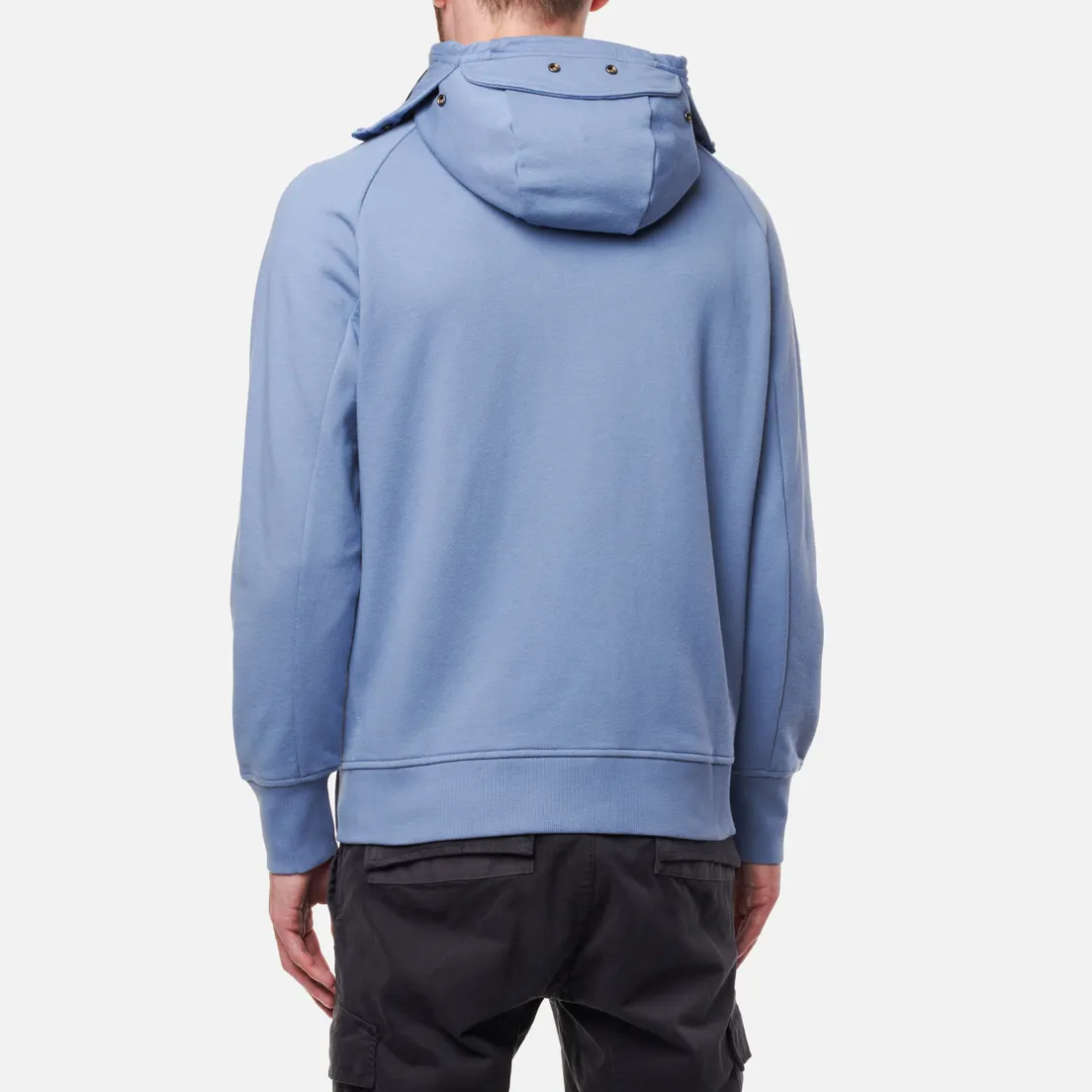 C.P. Company Мужская толстовка Diagonal Raised Fleece Zip Explorer Goggle Hoodie