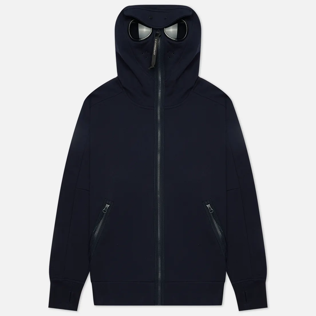 C.P. Company Мужская толстовка Diagonal Raised Fleece Zip Explorer Goggle Hoodie