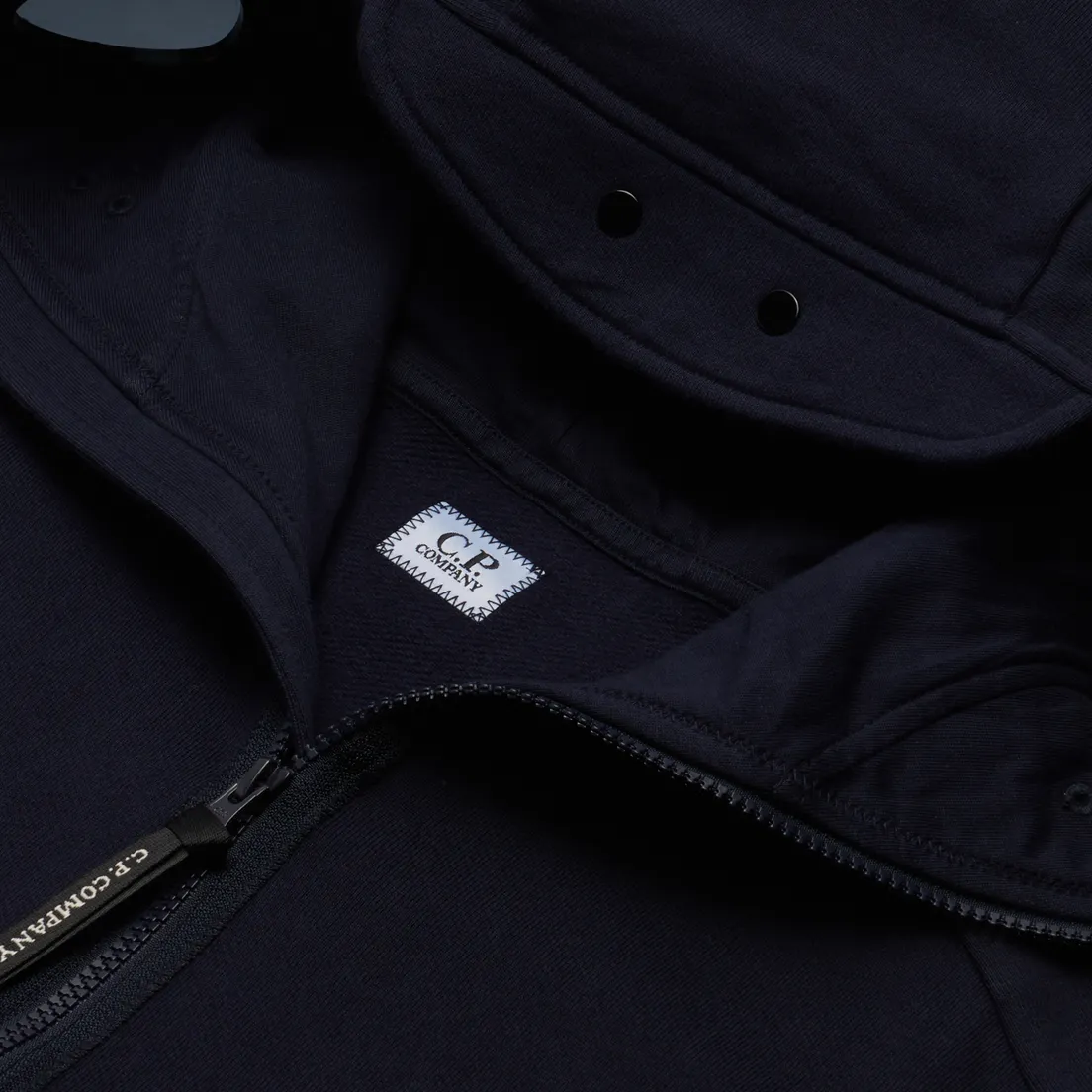 C.P. Company Мужская толстовка Diagonal Raised Fleece Zip Explorer Goggle Hoodie