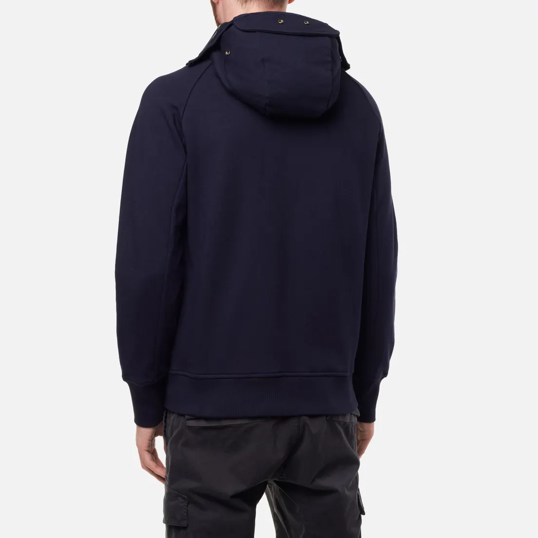 C.P. Company Мужская толстовка Diagonal Raised Fleece Zip Explorer Goggle Hoodie