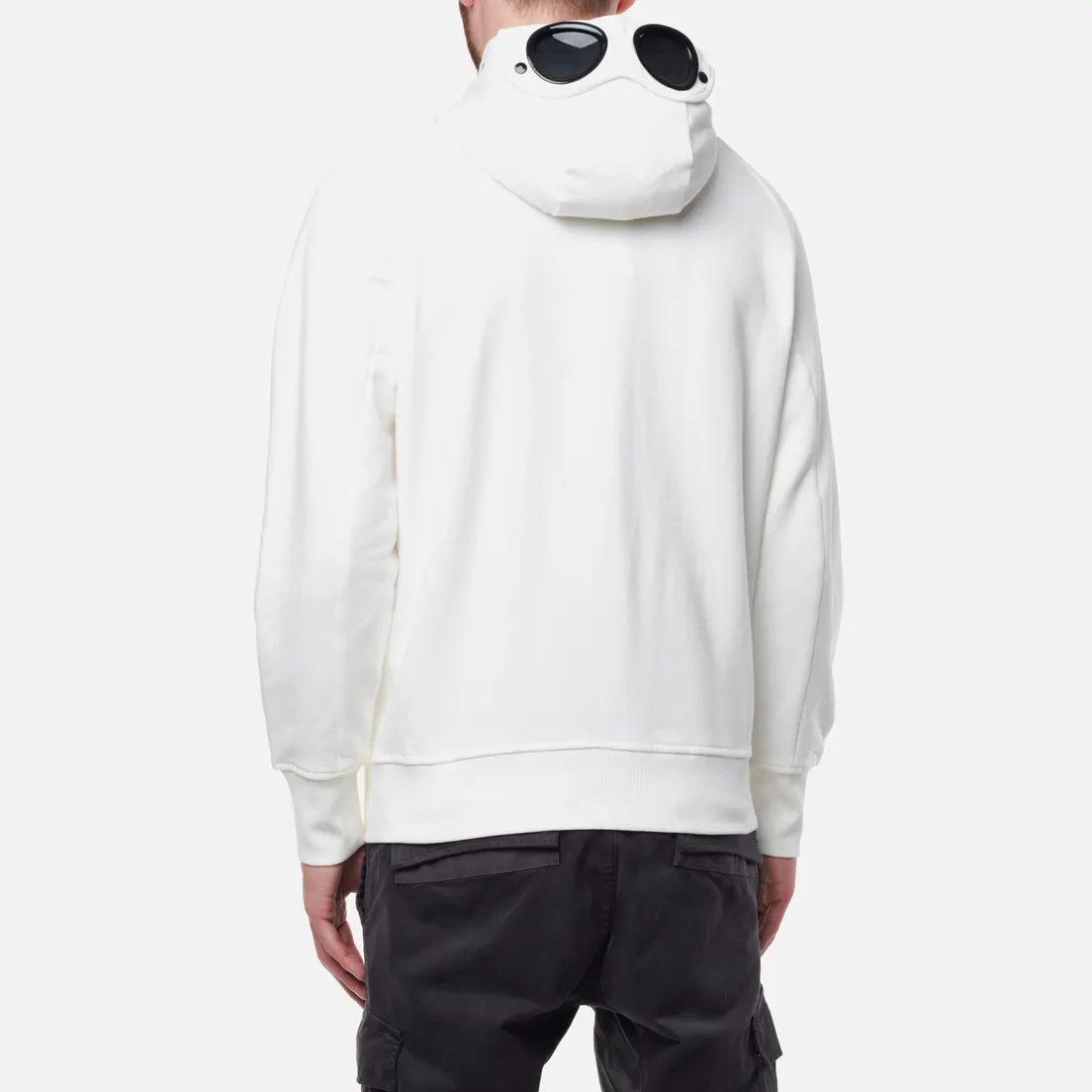 C.P. Company Мужская толстовка Diagonal Raised Fleece Zip Goggle Hoodie