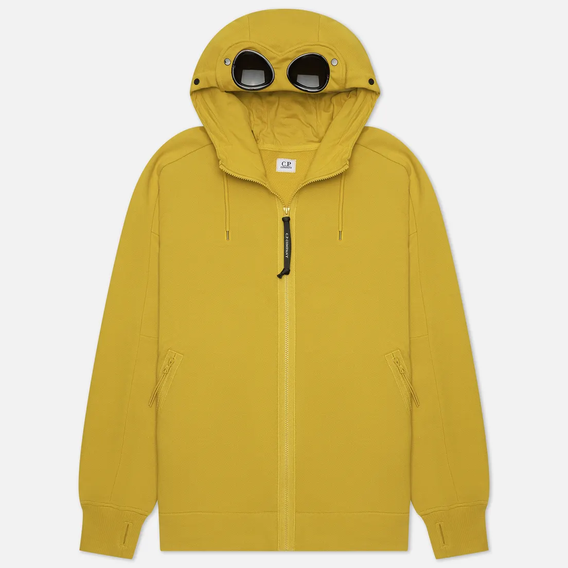 C.P. Company Мужская толстовка Diagonal Raised Fleece Zip Goggle Hoodie