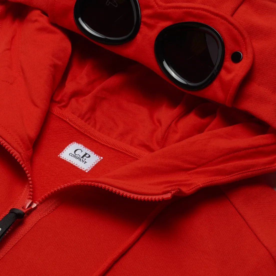 C.P. Company Мужская толстовка Diagonal Raised Fleece Zip Goggle Hoodie
