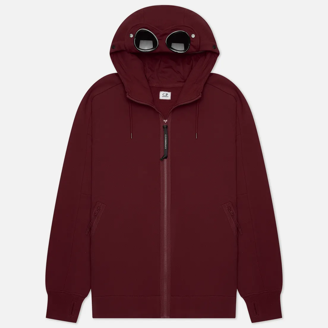 C.P. Company Мужская толстовка Diagonal Raised Fleece Zip Goggle Hoodie