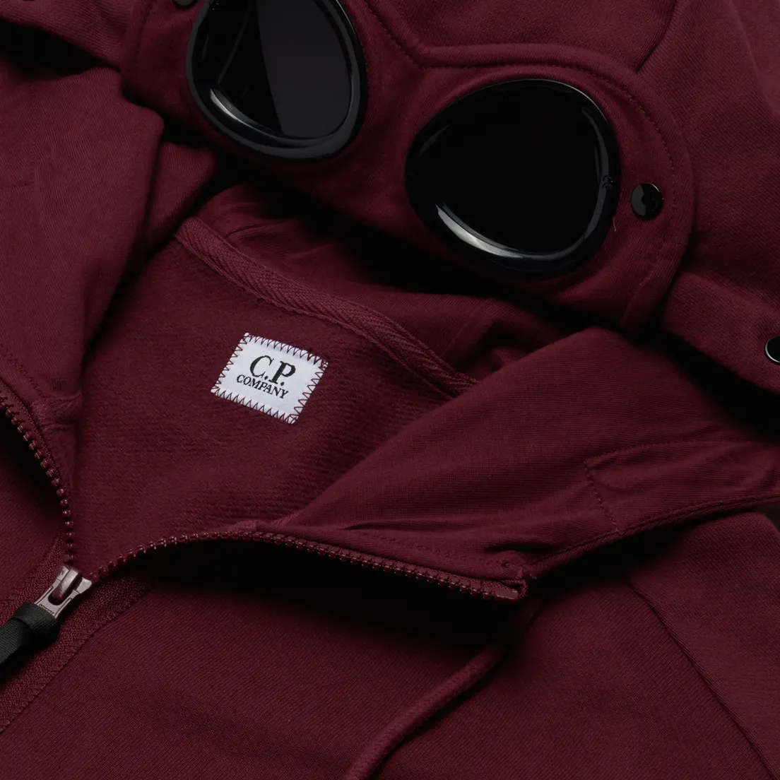 C.P. Company Мужская толстовка Diagonal Raised Fleece Zip Goggle Hoodie