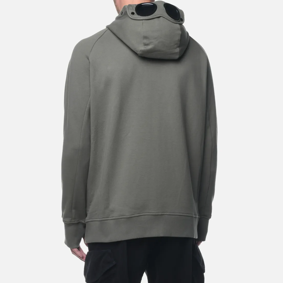 C.P. Company Мужская толстовка Diagonal Raised Fleece Zip Goggle Hoodie