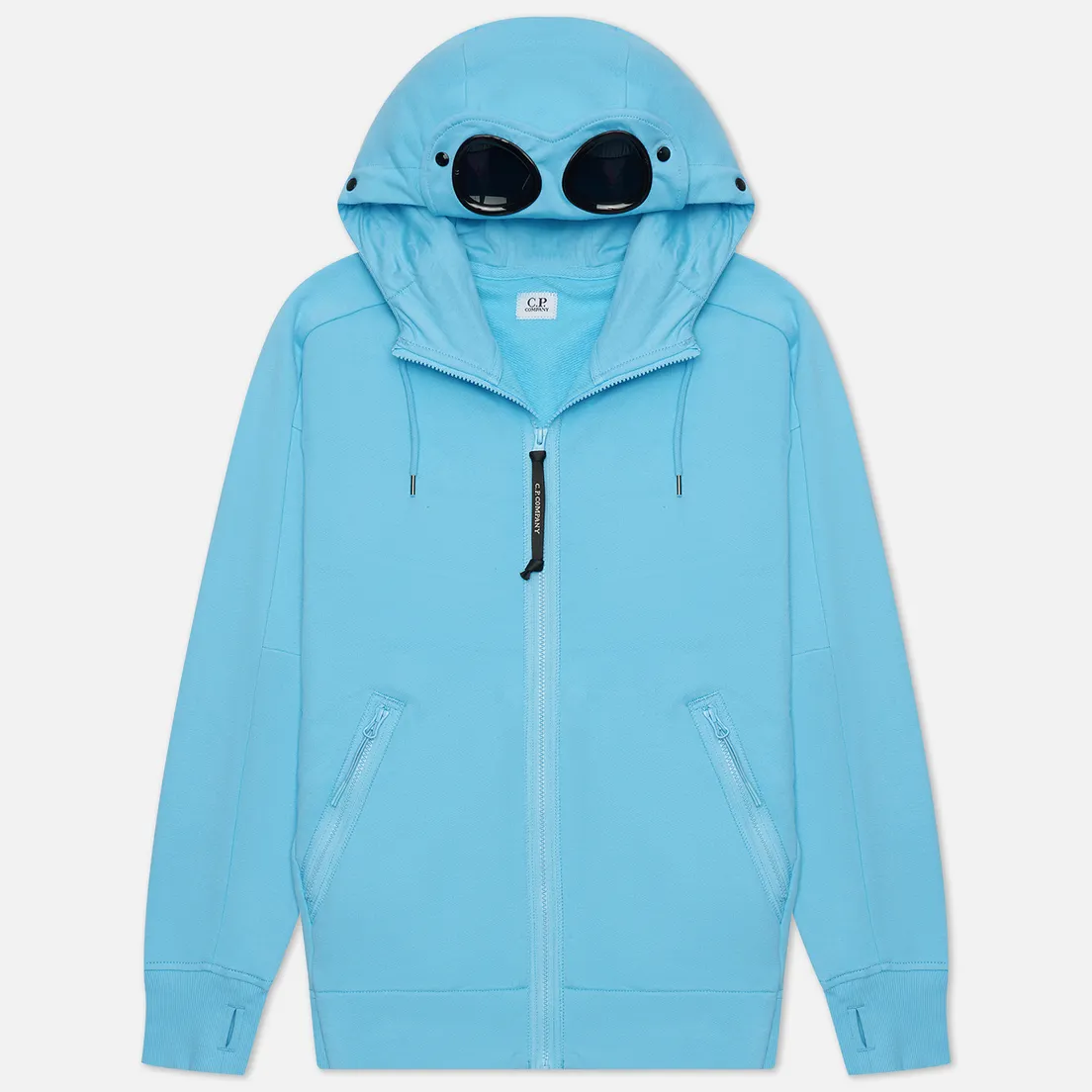 C.P. Company Мужская толстовка Diagonal Raised Fleece Zip Goggle Hoodie