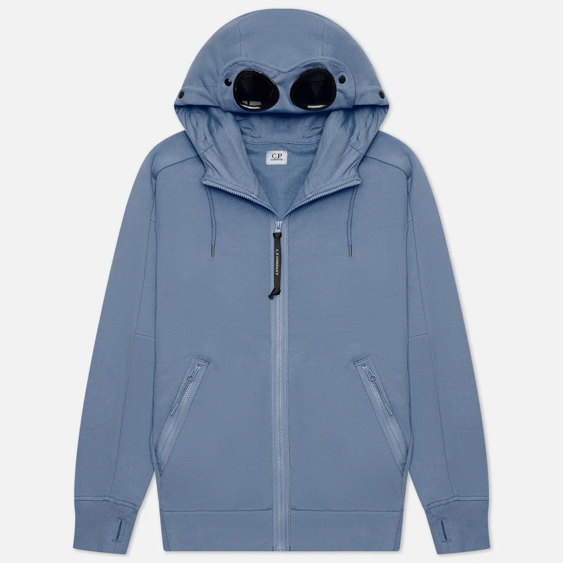 C.P. Company Мужская толстовка Diagonal Raised Fleece Zip Goggle Hoodie
