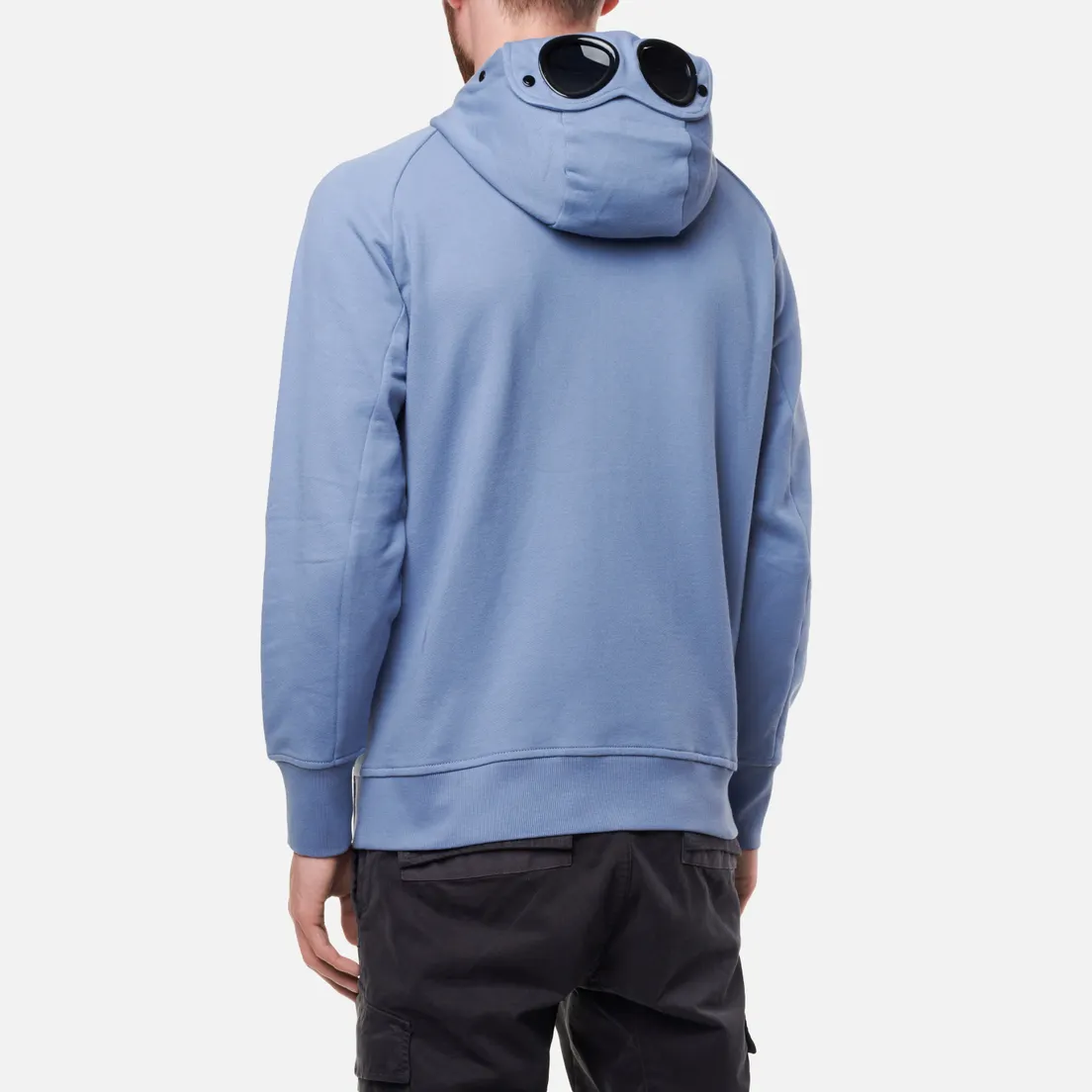 C.P. Company Мужская толстовка Diagonal Raised Fleece Zip Goggle Hoodie