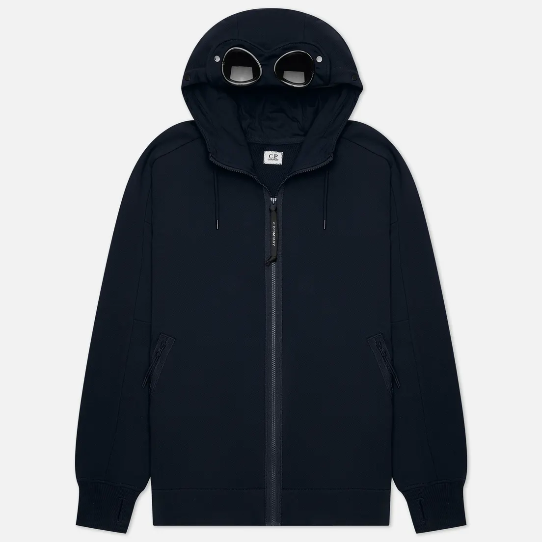 C.P. Company Мужская толстовка Diagonal Raised Fleece Zip Goggle Hoodie