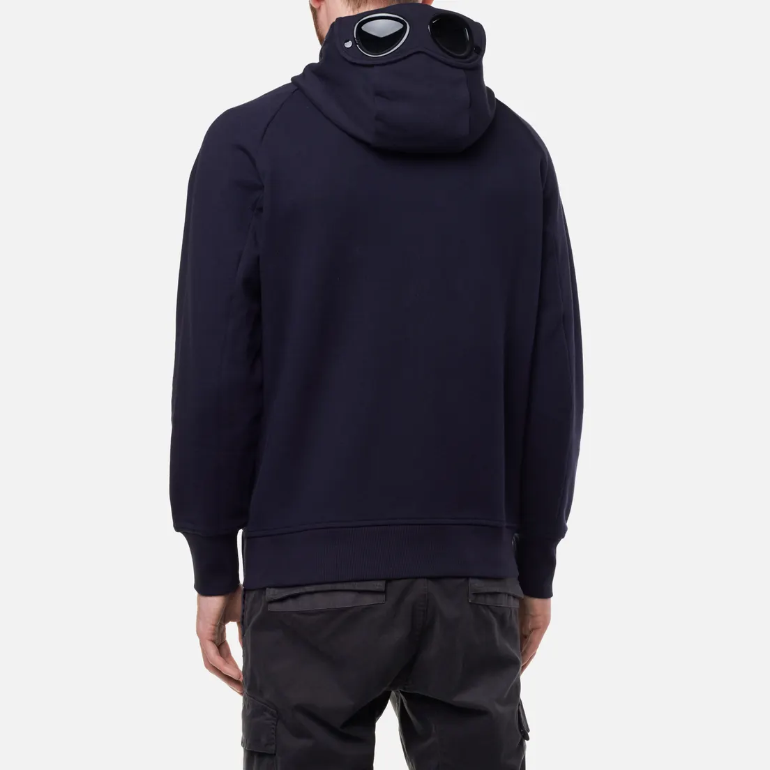 C.P. Company Мужская толстовка Diagonal Raised Fleece Zip Goggle Hoodie
