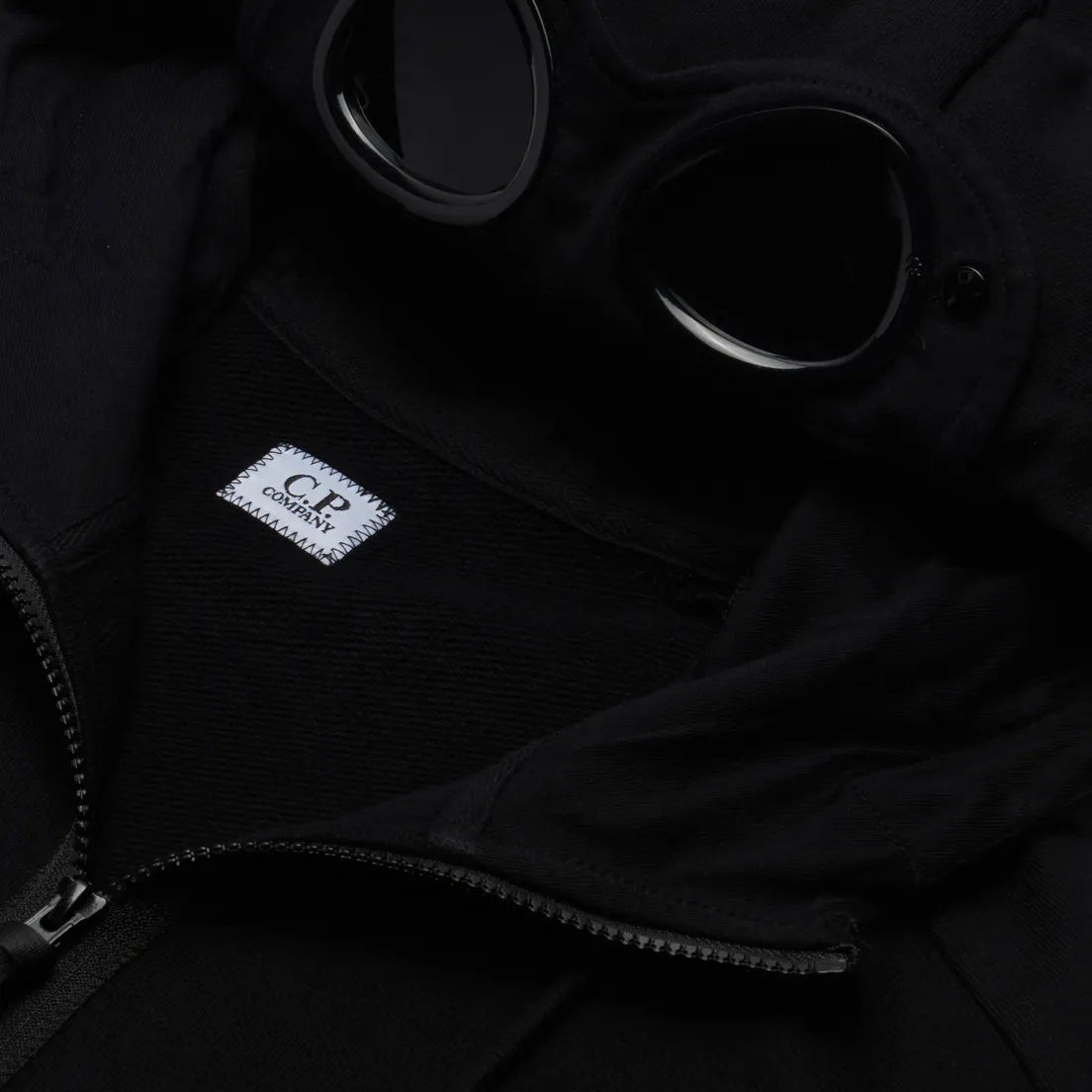 C.P. Company Мужская толстовка Diagonal Raised Fleece Zip Goggle Hoodie