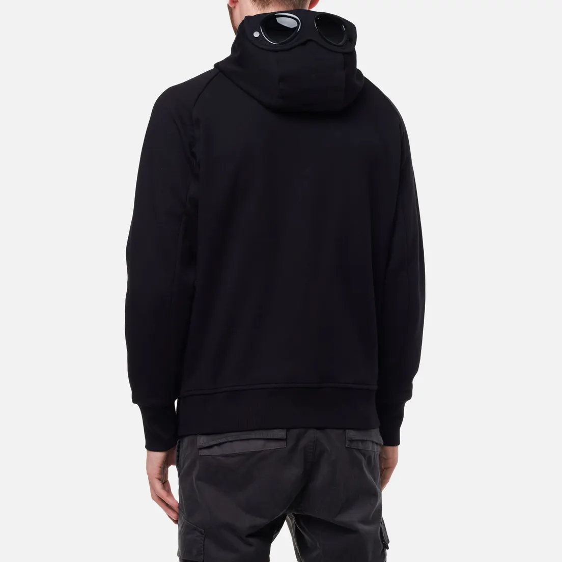 C.P. Company Мужская толстовка Diagonal Raised Fleece Zip Goggle Hoodie